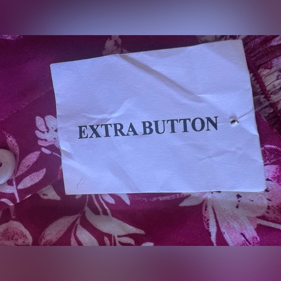 Koret pink Floral Sleeveless Maxi Button Front Dress 2X Plus summer lightweight - Picture 6 of 16